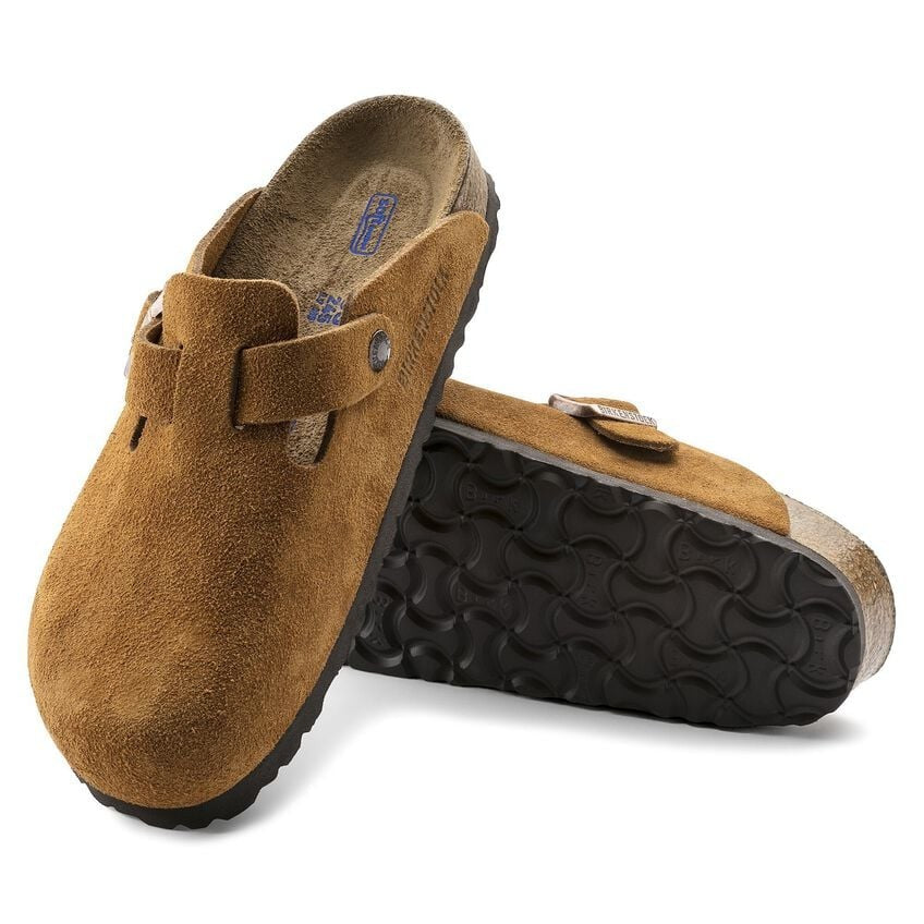 Birkenstock Boston Soft Footbed Suede Unisex Clog 1009543 Mink